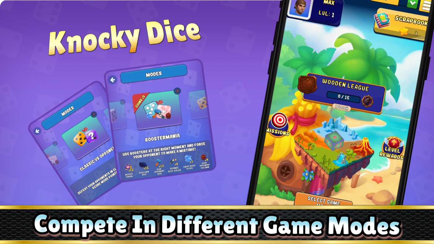 Game mode selection and Boostermania